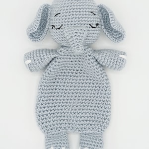Elephant amigurumi pattern, elephant crochet comforter pattern, downloadable pattern for heirloom handmade gift image 3