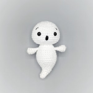 Crochet ghost pattern, Boo Baby mini ghost amigurumi pattern, handmade halloween decoration or creepy cute gift for ghostbusters image 6