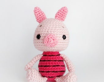 Patrón de amigurumi de cerdito a crochet: Winnie the Pooh (Patrón PDF)