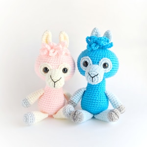 Crochet Llama Pattern, Llama or Alpaca Amigurumi Pattern, Farm theme nursery, baby shower gift, Crochet Alpaca
