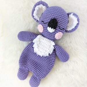 CROCHET LOVEY PATTERN: Sleepy Koala Lovey Amigurumi Pattern, Crochet Comforter, English Only, Beginner Friendly, Easy to Follow Pattern image 5