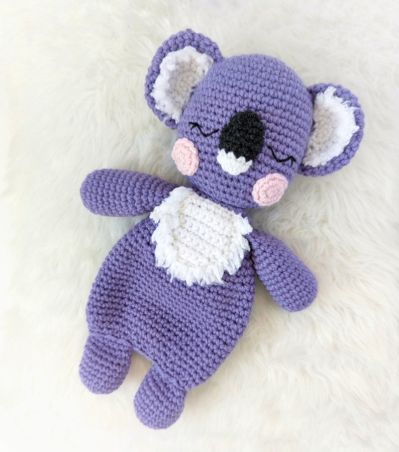 CROCHET LOVEY PATTERN: Sleepy Koala Lovey Amigurumi Pattern, Crochet Comforter, English Only, Beginner Friendly, Easy to Follow Pattern image 5