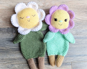 Patrón de amigurumi para muñeca de flores (PDF)