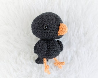Crochet Crow Amigurumi Pattern: Easy Halloween Decor (PDF Pattern)