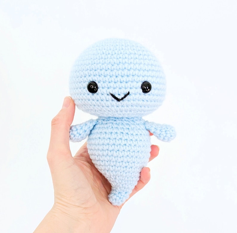 Crochet ghost pattern, Amigurumi Ghost Pattern, big boo cute ghost design, Ghostbusters poltergeist, cute ghost toy image 2