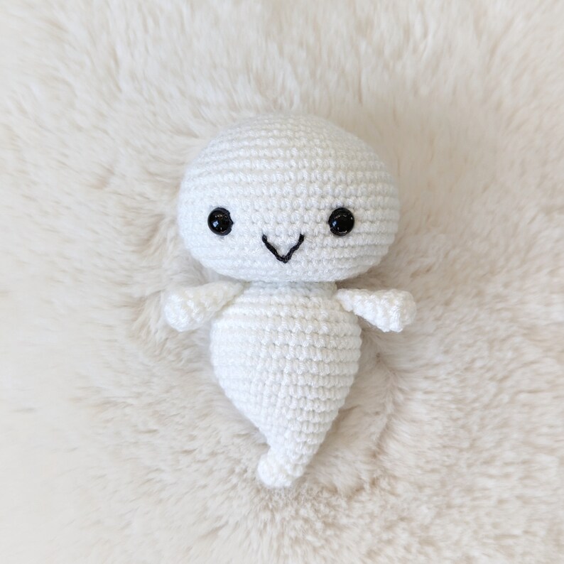 Crochet ghost pattern, Amigurumi Ghost Pattern, big boo cute ghost design, Ghostbusters poltergeist, cute ghost toy image 4