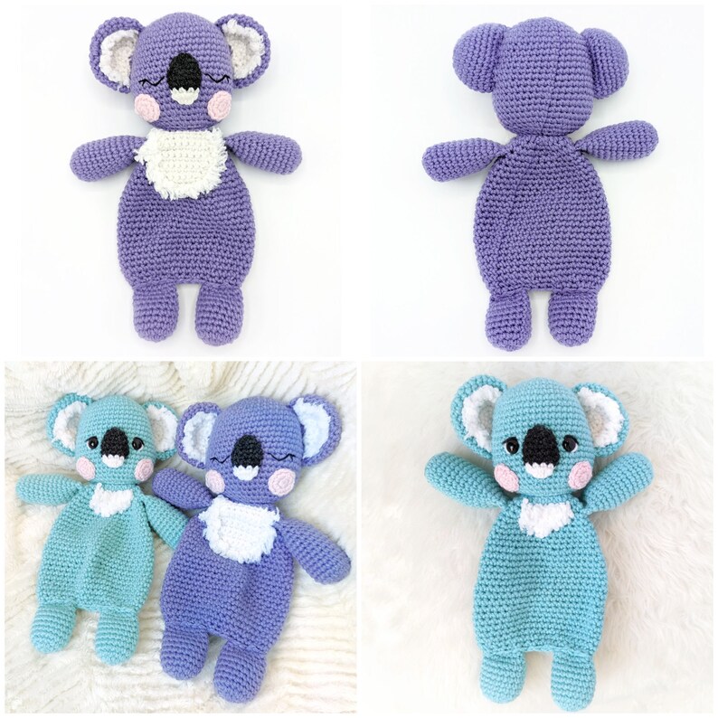 CROCHET LOVEY PATTERN: Sleepy Koala Lovey Amigurumi Pattern, Crochet Comforter, English Only, Beginner Friendly, Easy to Follow Pattern image 7
