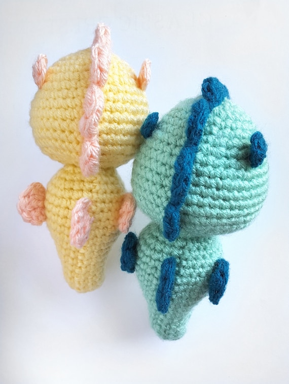 Sandy Seahorse Crochet Stuffed Animal Amigurumi Toy Plush Ocean
