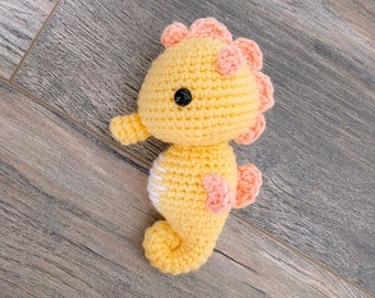 Crochet Seahorse Amigurumi Pattern, Intermediate Level (PDF Pattern)