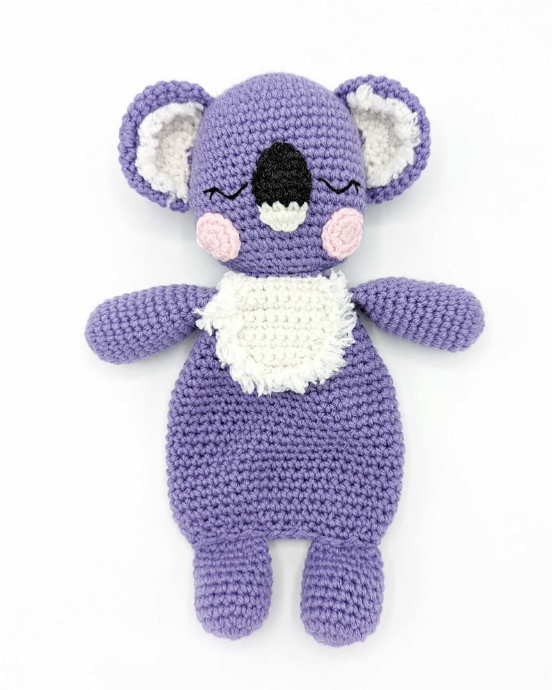 CROCHET LOVEY PATTERN: Sleepy Koala Lovey Amigurumi Pattern, Crochet Comforter, English Only, Beginner Friendly, Easy to Follow Pattern image 6