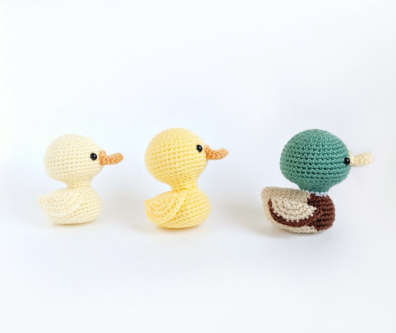 CROCHET DUCK PATTERN: Amigurumi Mini Duck Pattern, Written in English, Easy To Follow, Crochet Duckling image 3
