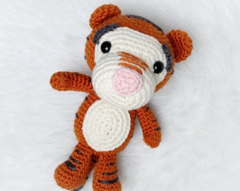 CROCHET TIGGER PATTERN: Tigger Amigurumi Pattern, Written in English, Easy To Follow, Beginner Friendly, Winnie the Pooh