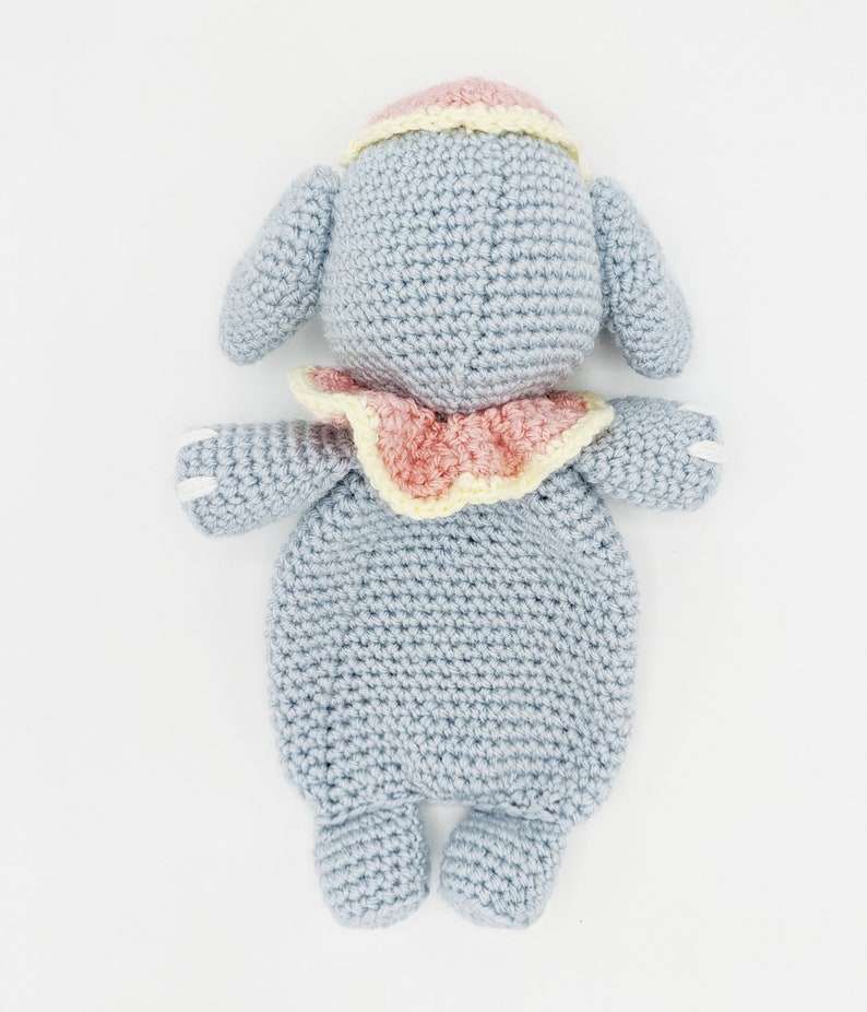 Elephant amigurumi pattern, elephant crochet comforter pattern, downloadable pattern for heirloom handmade gift image 6
