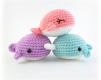 CROCHET WHALE PATTERN: Whale & Narwhal Amigurumi Pattern, English Only, Easy To Follow, Beginner Friendly Project