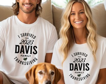 Thanksgiving Matching Family Shirt 2023 Personalized Group Tshirt Family Gift Idea, Custom Family Reunion Shirt For Turkey Day Cousin Crew