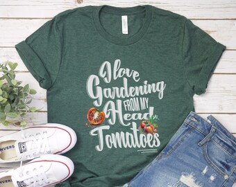 Funny Gardening Vegetable TShirt, Farmers Market Tee, Seek Geeks, Farm Life, Healthy Homestead Living, Gardener Clothing, Tomato Pun