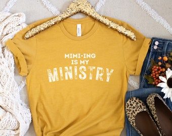 Mimi Christian Clothing Faith Shirt Gift For Grandmothers, Motherhood Ministry Tee, Best Grandma Tshirt, Jesus Church Merch