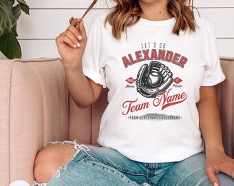 Baseball Matching Family Group Tshirt, Personalized Baseball Mama Shirt, Custom Aunt Baseball Shirt, Tball Mom Top, Baseball Team Group Tee