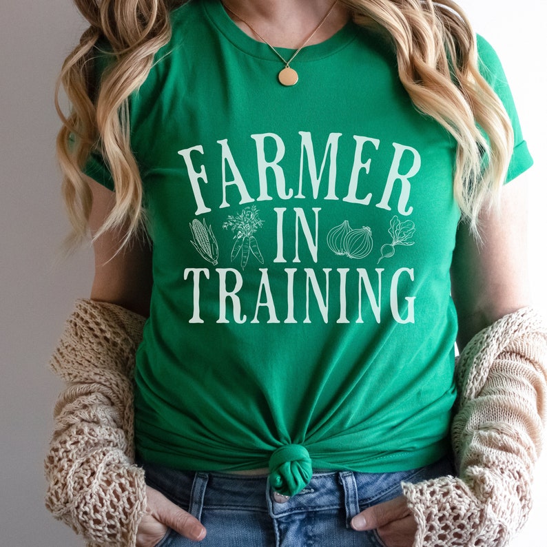 Farmer In Training Tshirt, Garden Lover Shirt, Farmers Market Tee, Farm Life Vegetable Gardener Gift, Plant Mama, Organic Foodie Gift