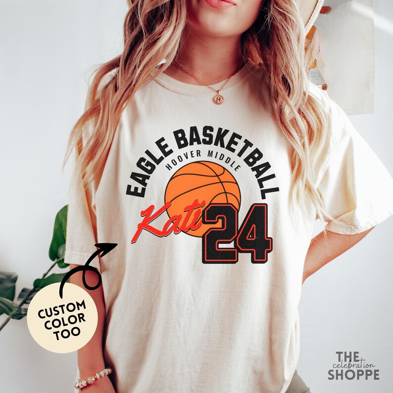 Basketball Mom Shirt Personalized Team Mama Tee Custom Game Day Outfit