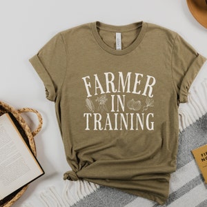 Farmer In Training Tshirt, Garden Lover Shirt, Farmers Market Tee, Farm Life Vegetable Gardener Gift, Plant Mama, Organic Foodie Gift