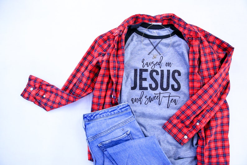 Christian SVG Raised on Jesus and Sweet Tea SVG Southern Saying SVG ...
