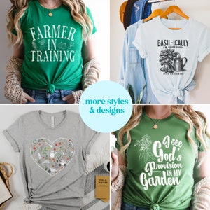 Farmer In Training Tshirt, Garden Lover Shirt, Farmers Market Tee, Farm Life Vegetable Gardener Gift, Plant Mama, Organic Foodie Gift image 3