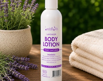 Loción corporal totalmente natural para pieles secas y sensibles / Hidratante artesanal