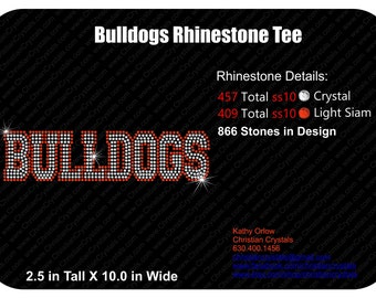 Bulldogs Rhinestone Tee