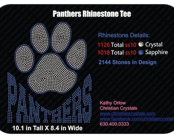 Panther and Paw Rhinestone Tee