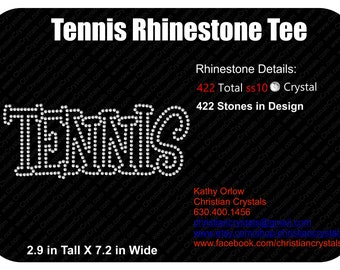 Tennis Rhinestone Tee