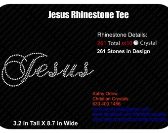 Jesus Rhinestone Tee