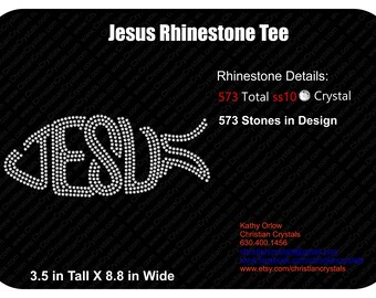 Jesus Rhinestone Tee