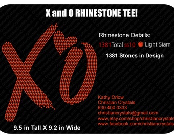 X and O Rhinestone Tee!