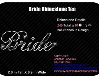 Bride Custom Rhinestone Tee