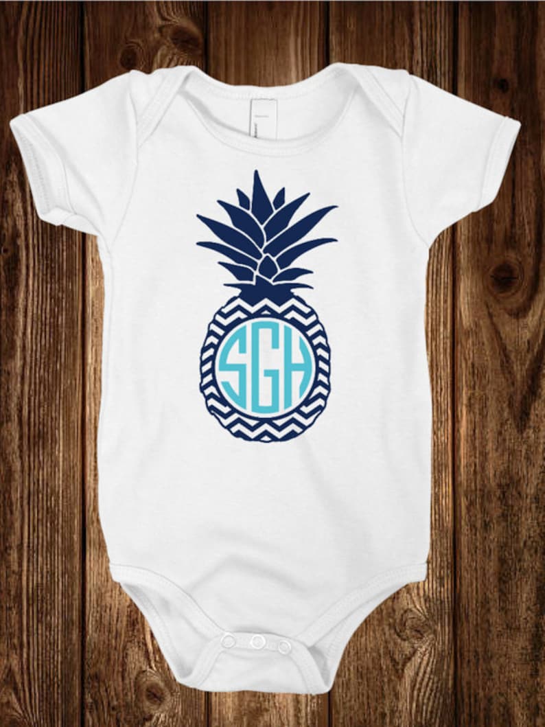 Pineapple Onesie Onesies\u00ae Vinyl Onesie Custom Toddler Infant Stretch