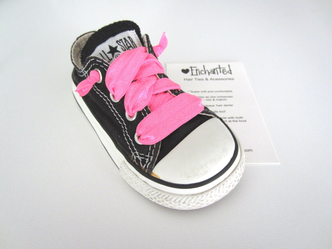 ELASTIC SHOE TIE Solid Color Enchanted Shoe Ties / Laces You Etsy