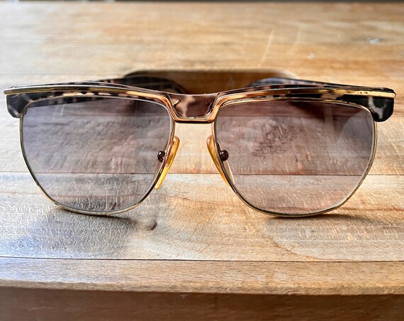 1980s sunglasses , animal print and metal - image 1