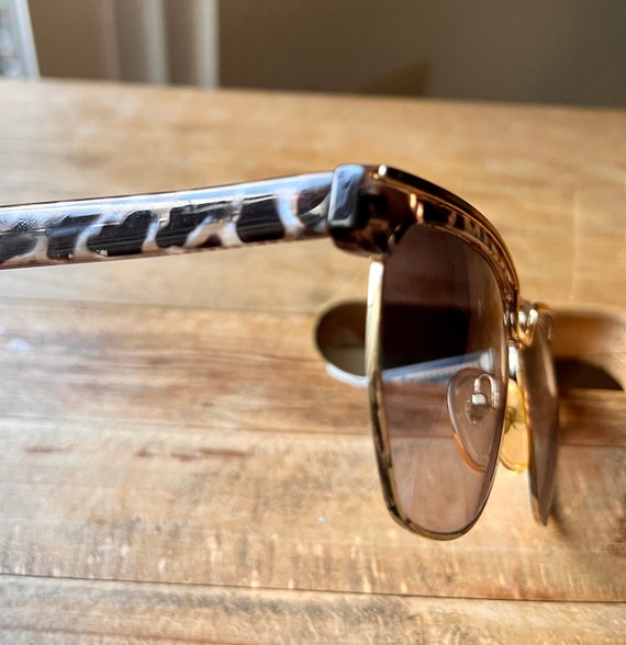 1980s sunglasses , animal print and metal - image 2