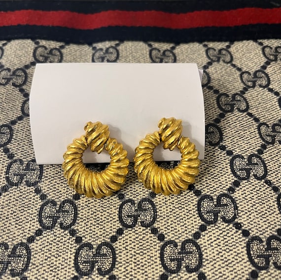 Vintage Gold Earrings | Small Post | 1990 Gold - image 1