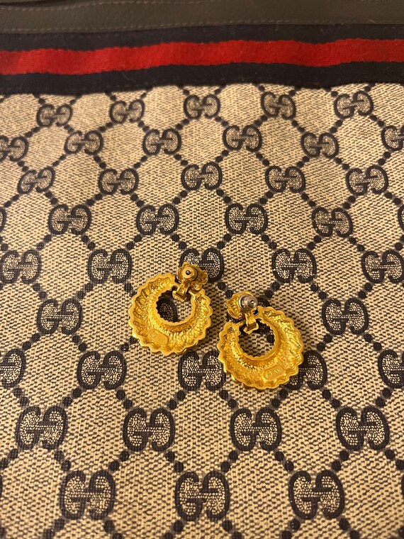 Vintage Gold Earrings | Small Post | 1990 Gold - image 2
