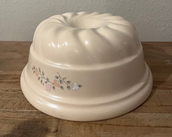 Pfaltzgraff pudding mold vintage tea rose