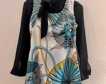 70er Jahre Mini Kleid | Handarbeit | Grösse S