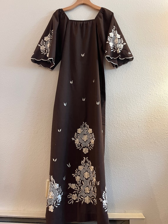 Vintage Mumu | 70's Dress | Size S - image 2