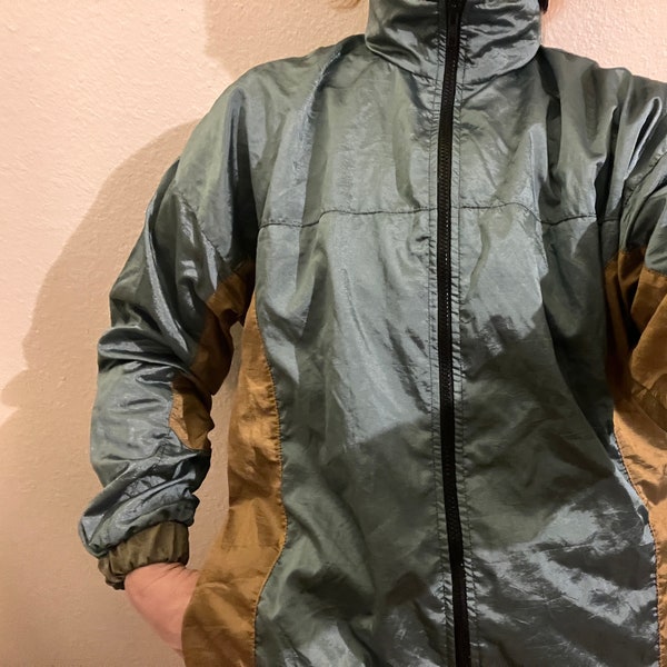 80s Shellsuit jacket , Size S, metallic, vinatge tracksuit