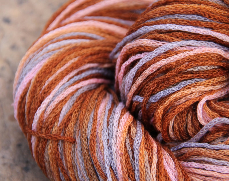 Hand Painted Worsted Weight Merino WoolSilk Yarn Crochet Novelty Yarn Metallix Knitting