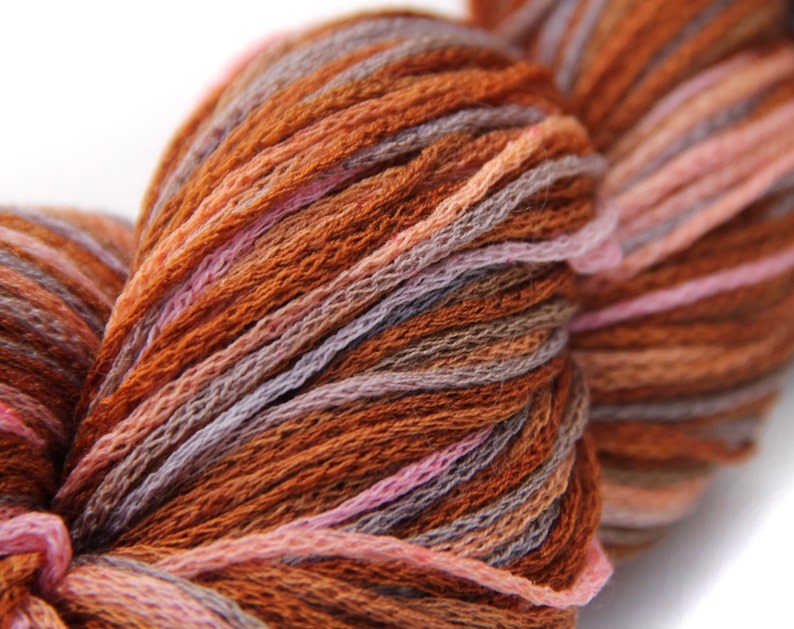 Hand Painted Worsted Weight Merino WoolSilk Yarn Crochet Novelty Yarn Metallix Knitting