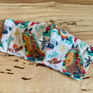 Kids face covering, Size 6-12 year, 100% cotton with filter pocket and adjustable elastic