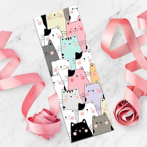 Bookmarks with kittens, sweet and cute, the perfect gift for comic fans and cat lovers
