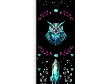 Crystal Owl Bookmark – Magical Gift for Book Lovers, Fantasy & Mysticism Fans